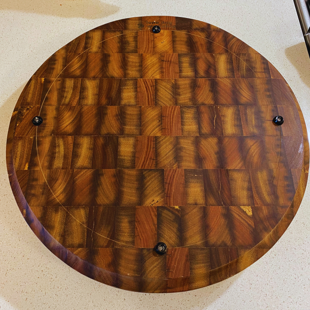Round End Grain Butcher Block