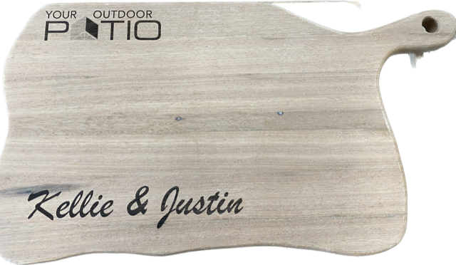 Custom serving board - Client Gift