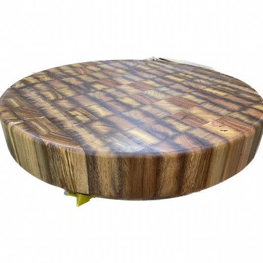 Round End Grain Butcher Block