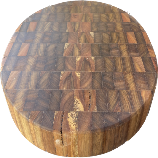 Oval End Grain Butcher Block